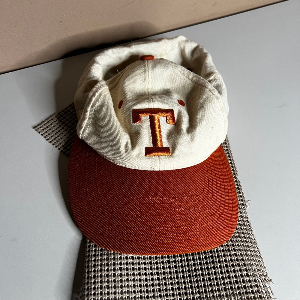 Top of the World Tennessee Volunteers Hat Vintage 100% Wool Fitted 7 1/4 Orange